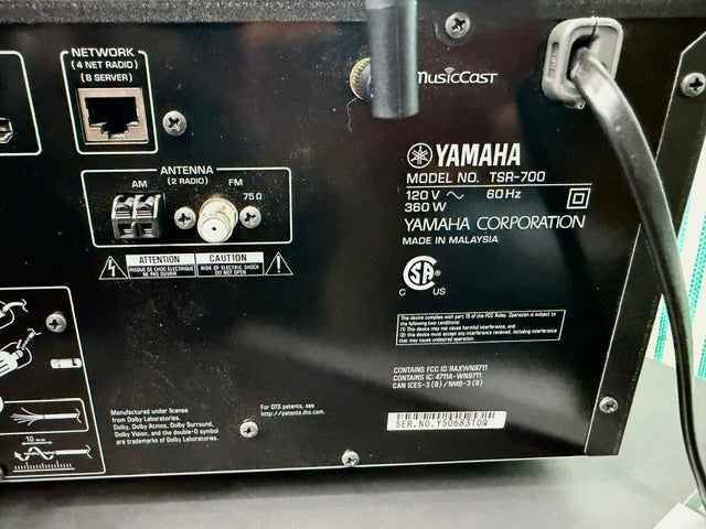 SOLD-Yamaha TSR-700 7.2 Channel AV Receiver – 4K HDMI, Wi-Fi, Excellent Condition