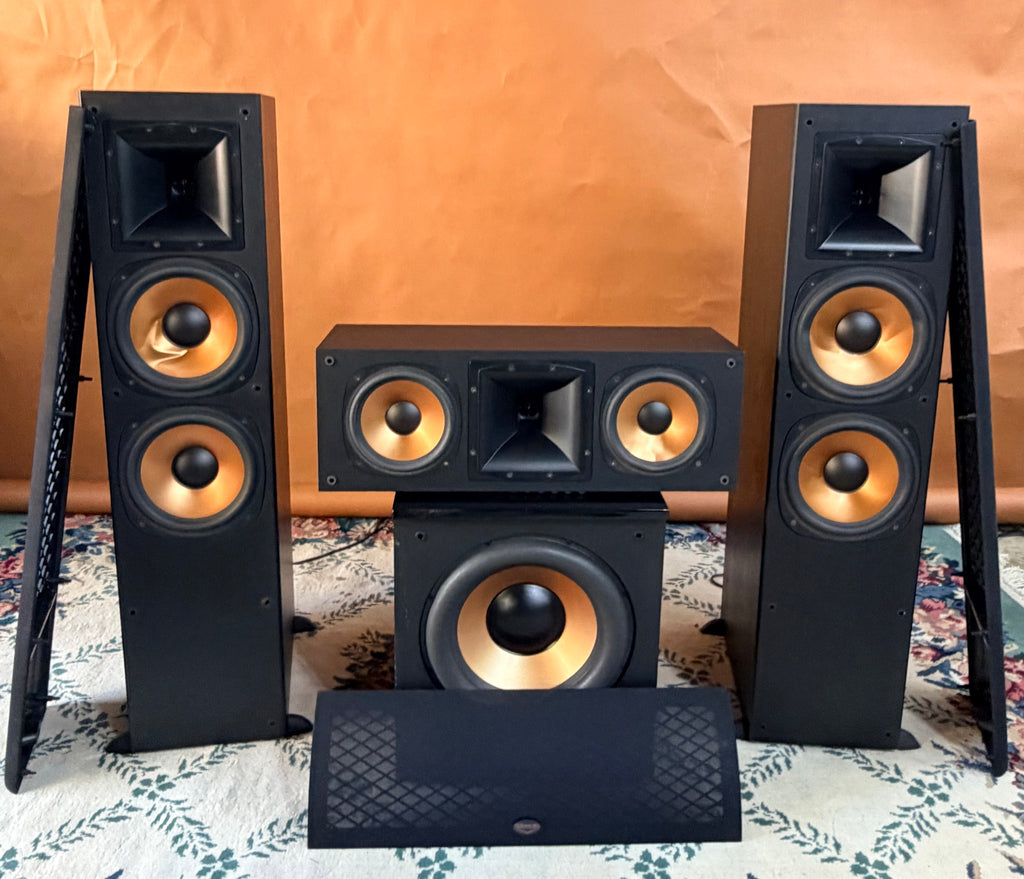 (SOLD) Klipsch Reference Speaker System — RF-3 Towers + RC-3 Center + Acoustech H-100 Subwoofer
