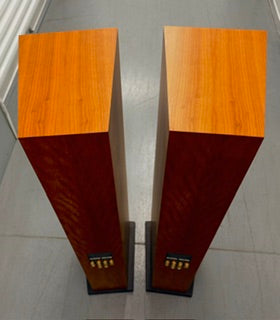 SOLD - Linn Ninka Floorstanding Speakers + Trikan Center — Cherry Finish