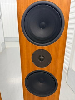 SOLD - Linn Ninka Floorstanding Speakers + Trikan Center — Cherry Finish