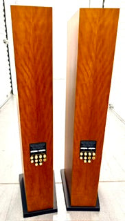 SOLD - Linn Ninka Floorstanding Speakers + Trikan Center — Cherry Finish