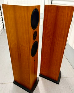 SOLD - Linn Ninka Floorstanding Speakers + Trikan Center — Cherry Finish