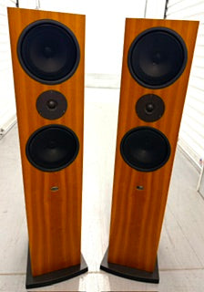 SOLD - Linn Ninka Floorstanding Speakers + Trikan Center — Cherry Finish