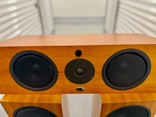 SOLD - Linn Ninka Floorstanding Speakers + Trikan Center — Cherry Finish