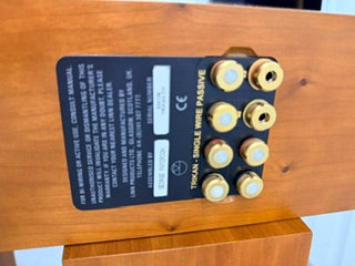 SOLD - Linn Ninka Floorstanding Speakers + Trikan Center — Cherry Finish